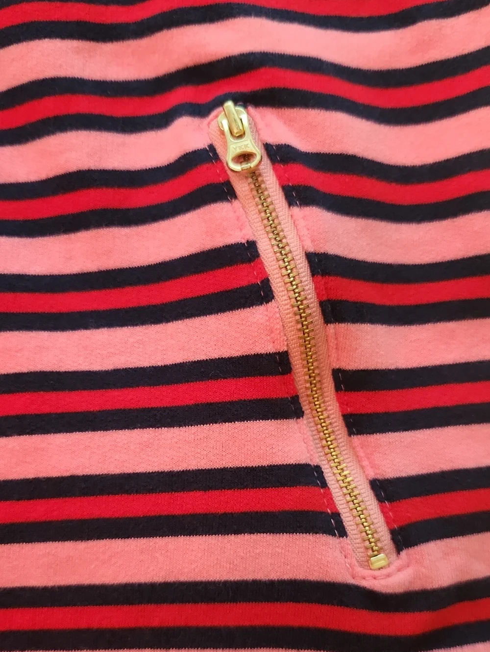 Gymboree Pink Red Stripe Dress Large 10 12